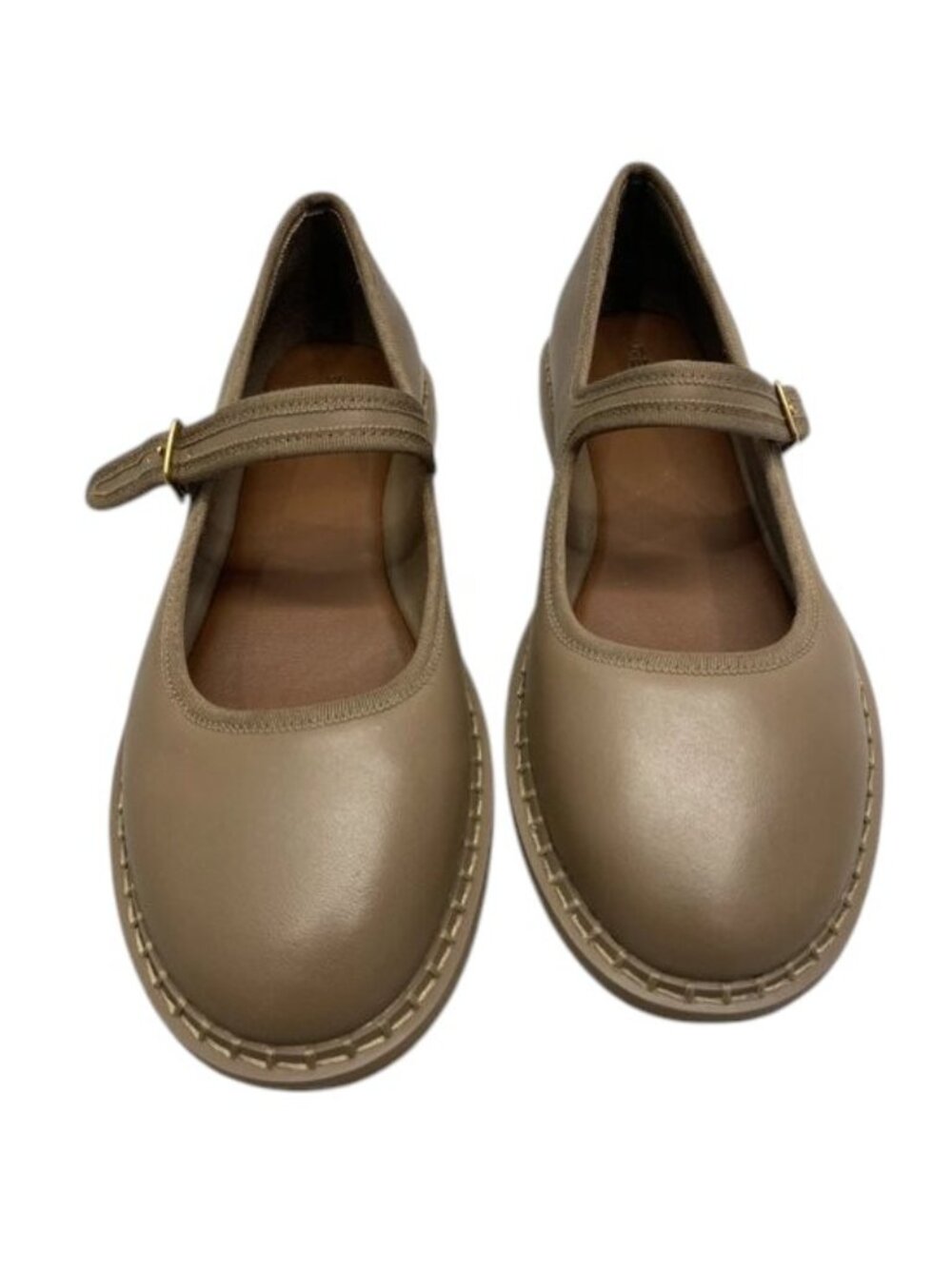 NEW REISS Mary Jane Shoes US W9.5 Taupe Brown